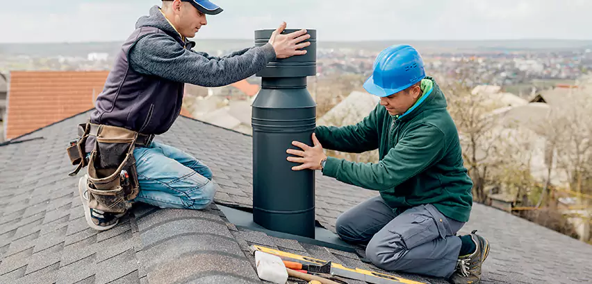Chimney Flashing Replacement for Storm Damage in Peotone