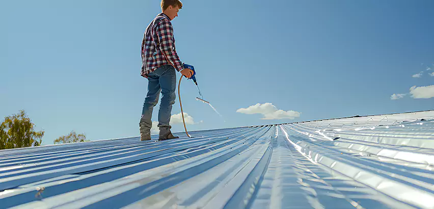 EPDM Roofing Installation Drip Edge in Peotone