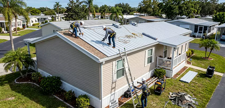 Mobile Home Metal Roof Replacement in Peotone