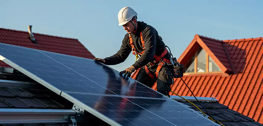 Solar Panels on Steel Roof Installation in Peotone