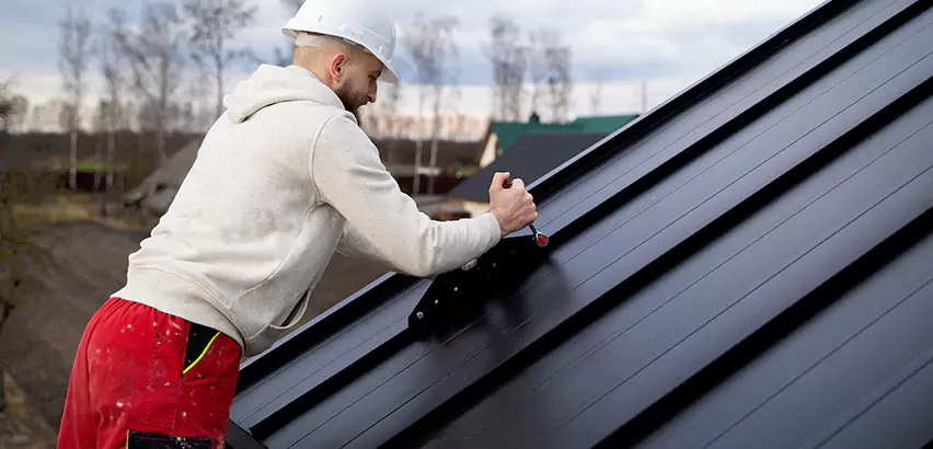 Tin Roof Ridge Cap Installation in Peotone