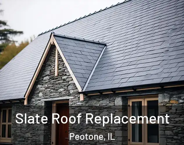  Slate Roof Replacement Peotone, IL